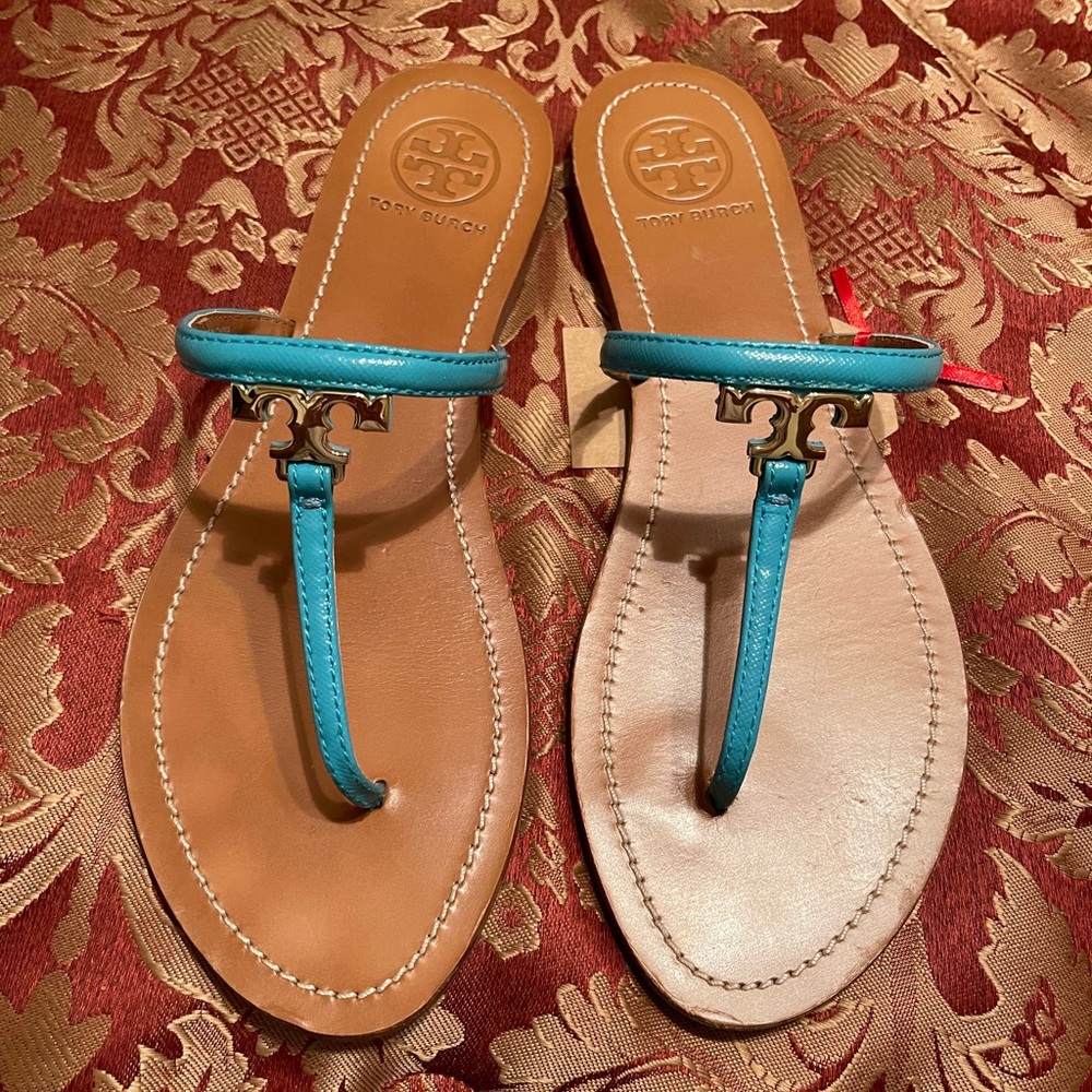 Tory Burch T-Logo Flat Thong Sandal